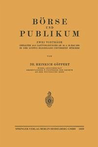 Cover Börse und Publikum (eBook, PDF)