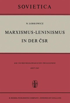 Marxismus-Leninismus in der CSR (eBook, PDF) - Lobkowicz, Nikolaus