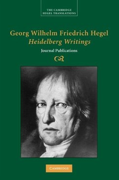 Cover Georg Wilhelm Friedrich Hegel: Heidelberg Writings (eBook, ePUB)