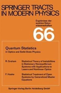 Quantum Statistics in Optics and Solid-State Physics (eBook, PDF) - Graham, R.; Haake, F.