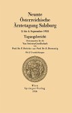 Neunte Österreichische Ärztetagung Salzburg (eBook, PDF)