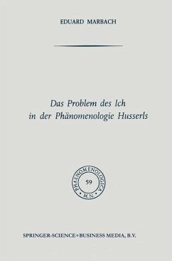 Das Problem des Ich in der Phänomenologie Husserls (eBook, PDF) - Marbach, Na