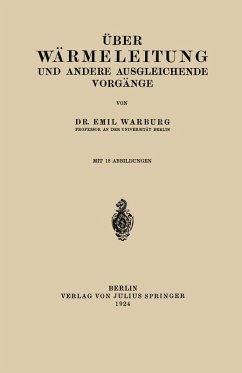 Cover Über Wärmeleitung und Andere Ausgleichende Vorgänge (eBook, PDF)