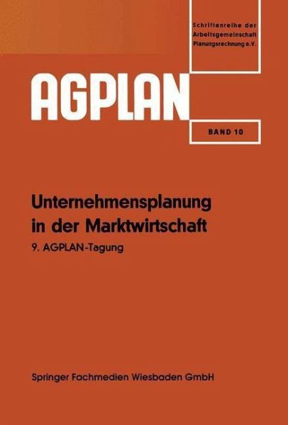 Unternehmensplanung in der Marktwirtschaft (eBook, PDF)