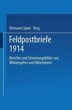 Feldpostbriefe 1914 (eBook, PDF) - Sparr, Hermann