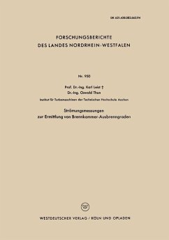 Cover Strömungsmessungen zur Ermittlung von Brennkammer-Ausbrenngraden (eBook, PDF)