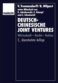 Deutsch-chinesische Joint Ventures (eBook, PDF) - Trommsdorff, Volker; Wilpert, Bernhard