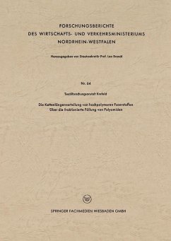 Die Kettenlängenverteilung von hochpolymeren Faserstoffen (eBook, PDF) - Loparo, Kenneth A.