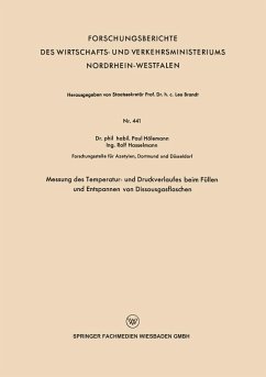 Messung des Temperatur- und Druckverlaufes beim Füllen und Entspannen von Dissousgasflaschen (eBook, PDF) - Hölemann, Paul