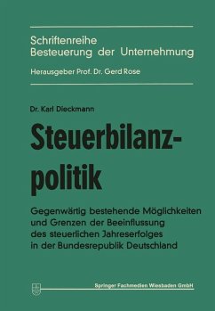 Steuerbilanzpolitik (eBook, PDF) - Dieckmann, Karl