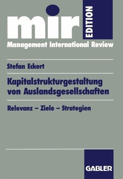 Cover Kapitalstrukturgestaltung von Auslandsgesellschaften (eBook, PDF)