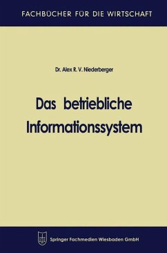 Das betriebliche Informationssystem (eBook, PDF) - Niederberger, Alex R. V.