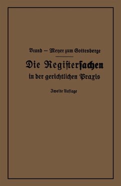 Cover Die Registersachen (eBook, PDF)