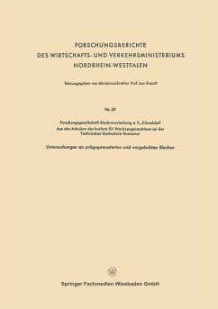 Forschungsberichte des Wirtschafts- und Verkehrsministeriums Nordrhein-Westfalen (eBook, PDF) - Brandt, Leo