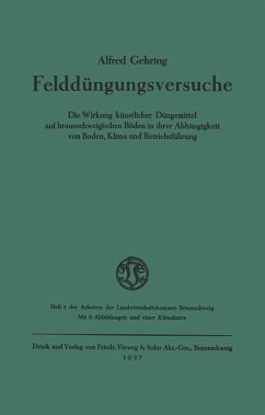 Felddüngungsversuche (eBook, PDF) - Gehring, Alfred