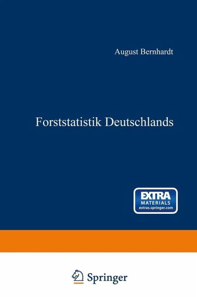 Forststatistik Deutschlands (eBook, PDF)