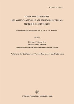 Verteilung der Bastfasern im Verzugsfeld einer Nadelstabstrecke (eBook, PDF) - Rohs, Waldemar