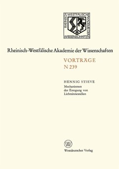 Mechanismen der Erregung von Lichtsinneszellen (eBook, PDF) - Stieve, Hennig