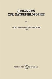Cover Gedanken zur Naturphilosophie (eBook, PDF)