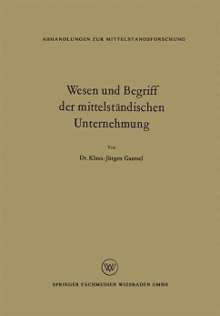 Cover Wesen und Begriff der mittelständischen Unternehmung (eBook, PDF)