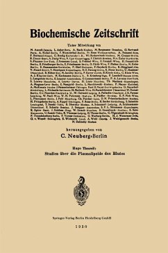 Cover Studien Über die Plasmalipoide des Blutes (eBook, PDF)