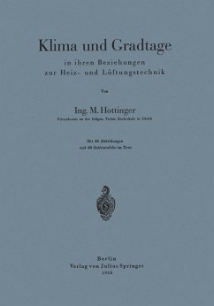 Cover Klima und Gradtage in ihren Beziehungen zur Heiz- und Lüftungstechnik (eBook, PDF)