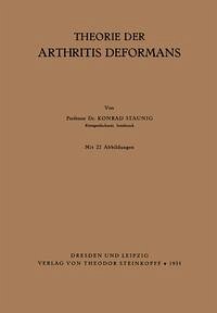 Cover Theorie der Arthritis Deformans (eBook, PDF)