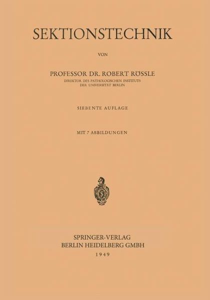 Sektionstechnik (eBook, PDF)