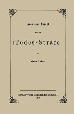 Auch eine Ansicht von der Todes-Strafe (eBook, PDF) Cover Auch eine Ansicht von der Todes-Strafe (eBook, PDF)