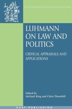 Cover Luhmann on Law and Politics (eBook, PDF)