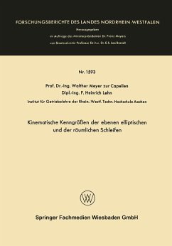 Cover Kinematische Kenngrößen der ebenen elliptischen und der räumlichen Schleifen (eBook, PDF)
