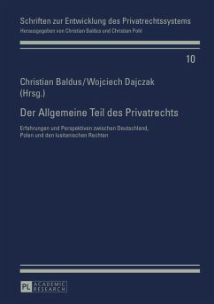 Der Allgemeine Teil des Privatrechts (eBook, PDF)