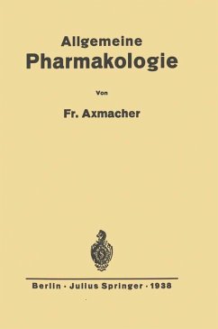 Allgemeine Pharmakologie (eBook, PDF) - Axmacher, Friederich