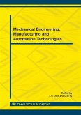 Mechanical Engineering, Manufacturing and Automation Technologies (eBook, PDF)