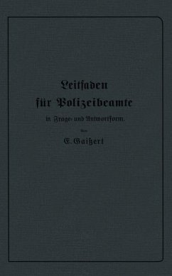 Cover Leitfaden für Polizeibeamte in Frage- und Antwortform (eBook, PDF)