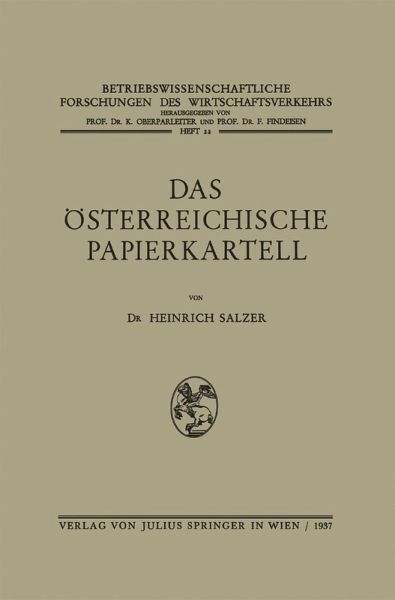 Das Österreichische Papierkartell (eBook, PDF)