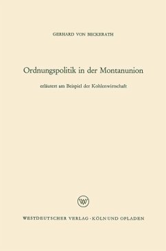 Cover Ordnungspolitik in der Montanunion (eBook, PDF)