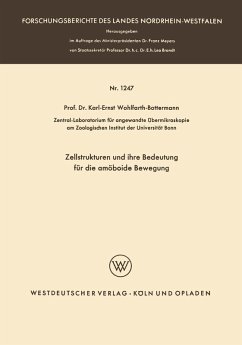 Cover Zellstrukturen und ihre Bedeutung für die amöboide Bewegung (eBook, PDF)