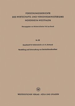 Cover Herstellung und Untersuchung von Steinkohlenschwelteer (eBook, PDF)