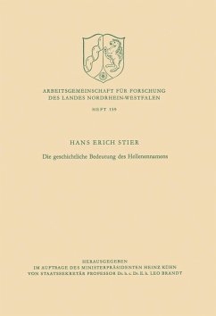 Cover Die geschichtliche Bedeutung des Hellenennamens (eBook, PDF)
