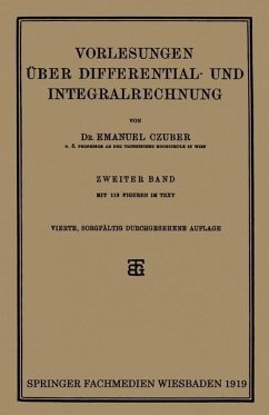 Vorlesungen Über Differential- und Integralrechnung (eBook, PDF) - Czuber, Emanuel
