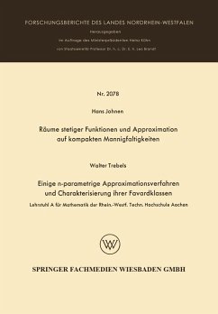 Cover Räume stetiger Funktionen und Approximation auf kompakten Mannigfaltigkeiten (eBook, PDF)