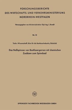 Das Naßspinnen von Bastfasergarnen mit chemischen Zusätzen zum Spinnbad (eBook, PDF) Cover Das Naßspinnen von Bastfasergarnen mit chemischen Zusätzen zum Spinnbad (eBook, PDF)