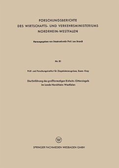 Cover Die Einführung des großformatigen Einheits-Gitterziegels im Lande Nordrhein-Westfalen (eBook, PDF)