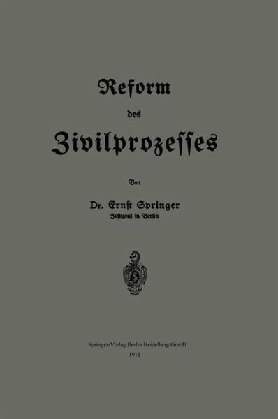 Reform des Zivilprozesses (eBook, PDF)