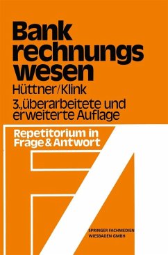 Bank-Rechnungswesen (eBook, PDF) - Hüttner, Erich; Klink, Hans