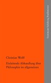 Einleitende Abhandlung über Philosophie im allgemeinen (eBook, PDF)
