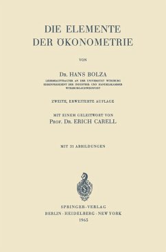 Die Elemente der Ökonometrie (eBook, PDF) - Bolza, Hans