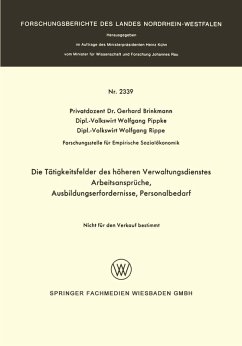 Die Tätigkeitsfelder des höheren Verwaltungsdienstes (eBook, PDF) Cover Die Tätigkeitsfelder des höheren Verwaltungsdienstes (eBook, PDF)
