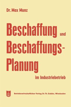 Cover Beschaffung und Beschaffungsplanung im Industriebetrieb (eBook, PDF)